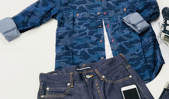 ワントーンで決まる!ネイビー×ネイビー