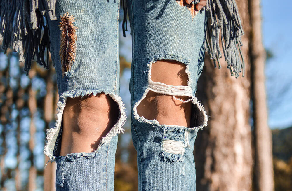 長期間洗濯をしないと愛用のジーンズを傷める