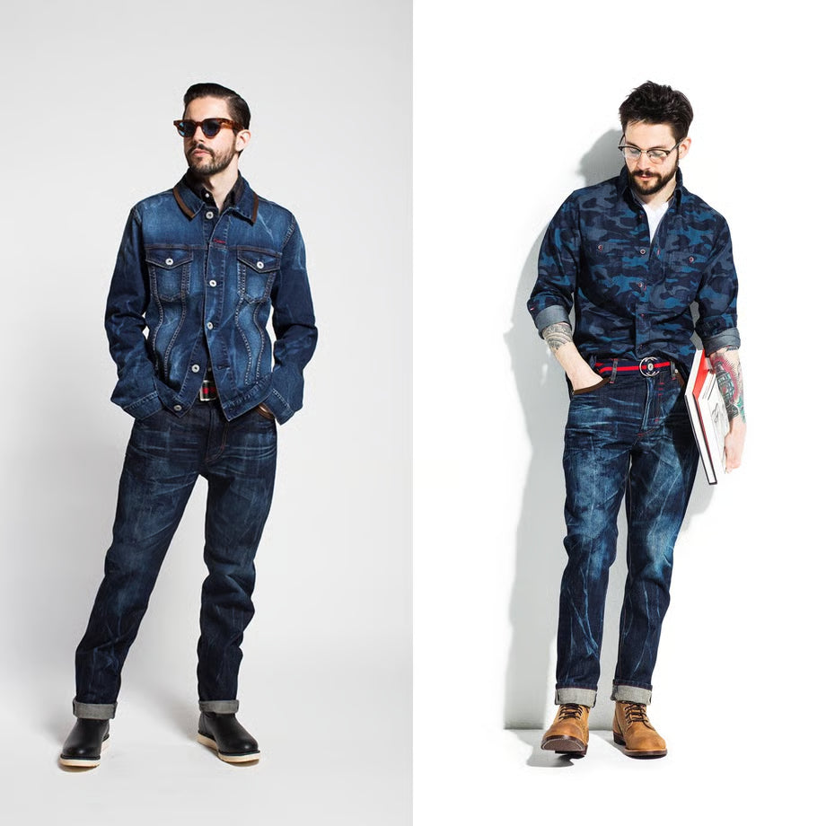 日本製デニムジーンズ BMC BM68ルーズ & BM78レギュラー | BLUE