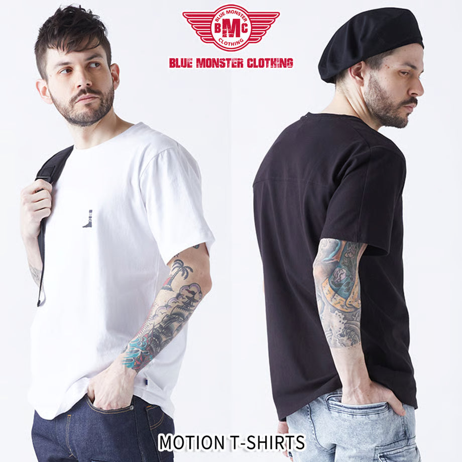優しい肌触り・吸湿性に優れた コットン100% 動きやすいTシャツ /  BMC MOTION T-SHIRTS / TM01M