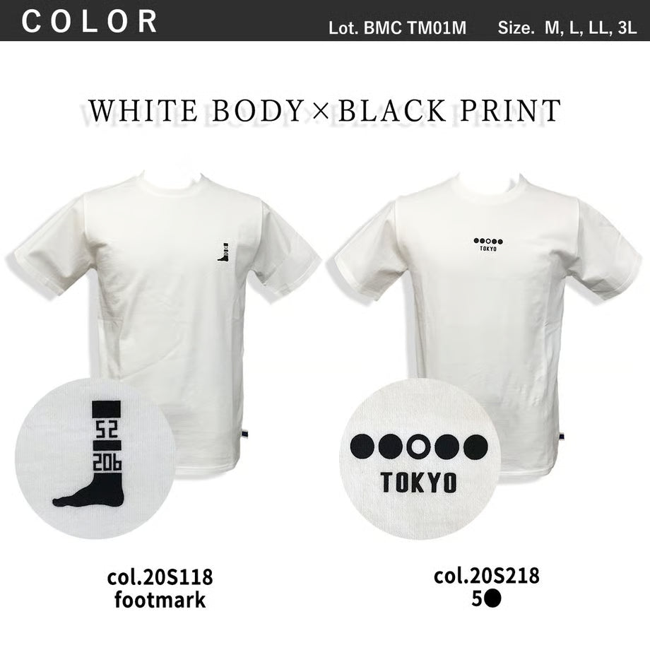 優しい肌触り・吸湿性に優れた コットン100% 動きやすいTシャツ /  BMC MOTION T-SHIRTS / TM01M