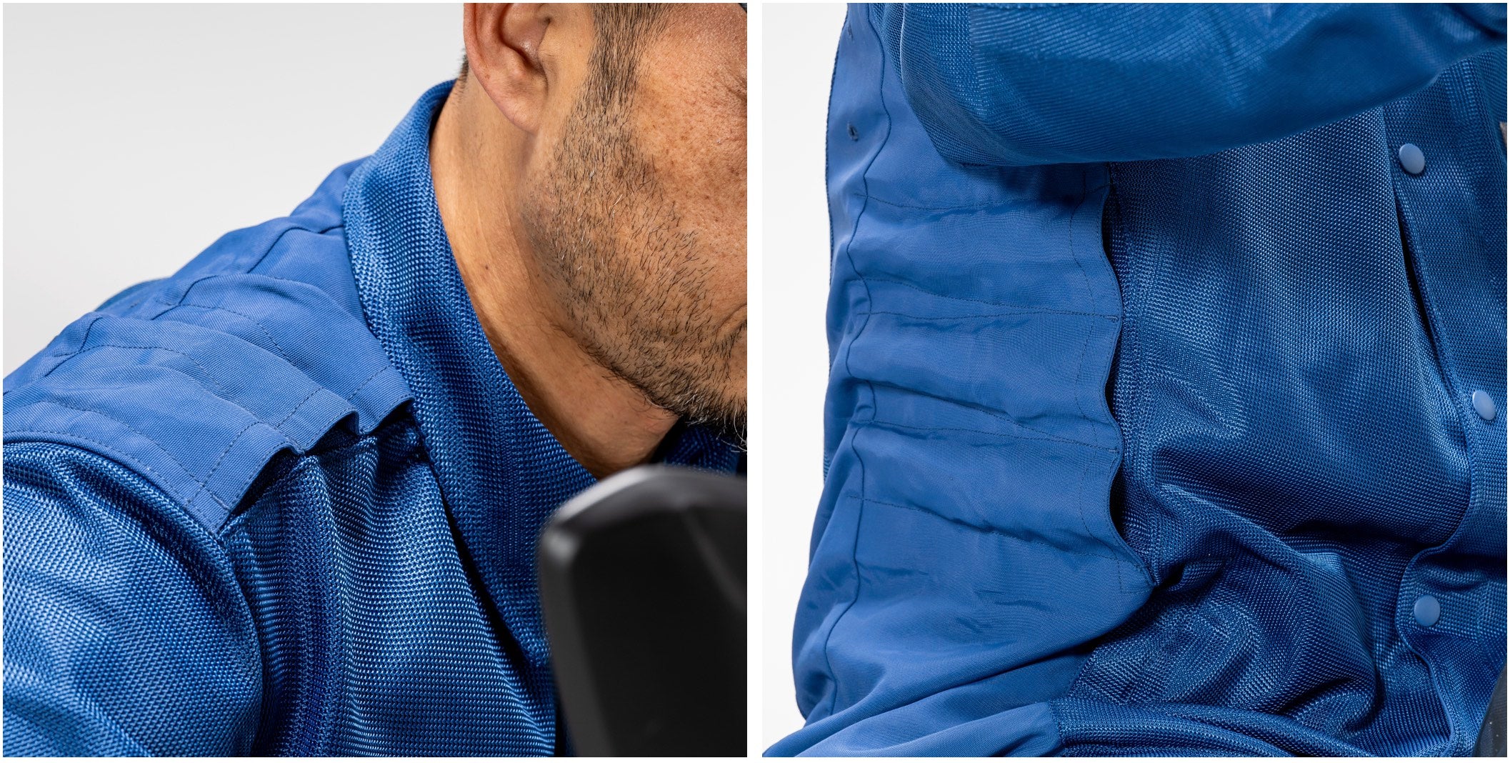 （第3期先行予約：4月30日まで）『エアインテーク化』で全方位360°走行風取り込み【空冷式コーチジャケット】がライダーの上半身を効率的に冷却する！