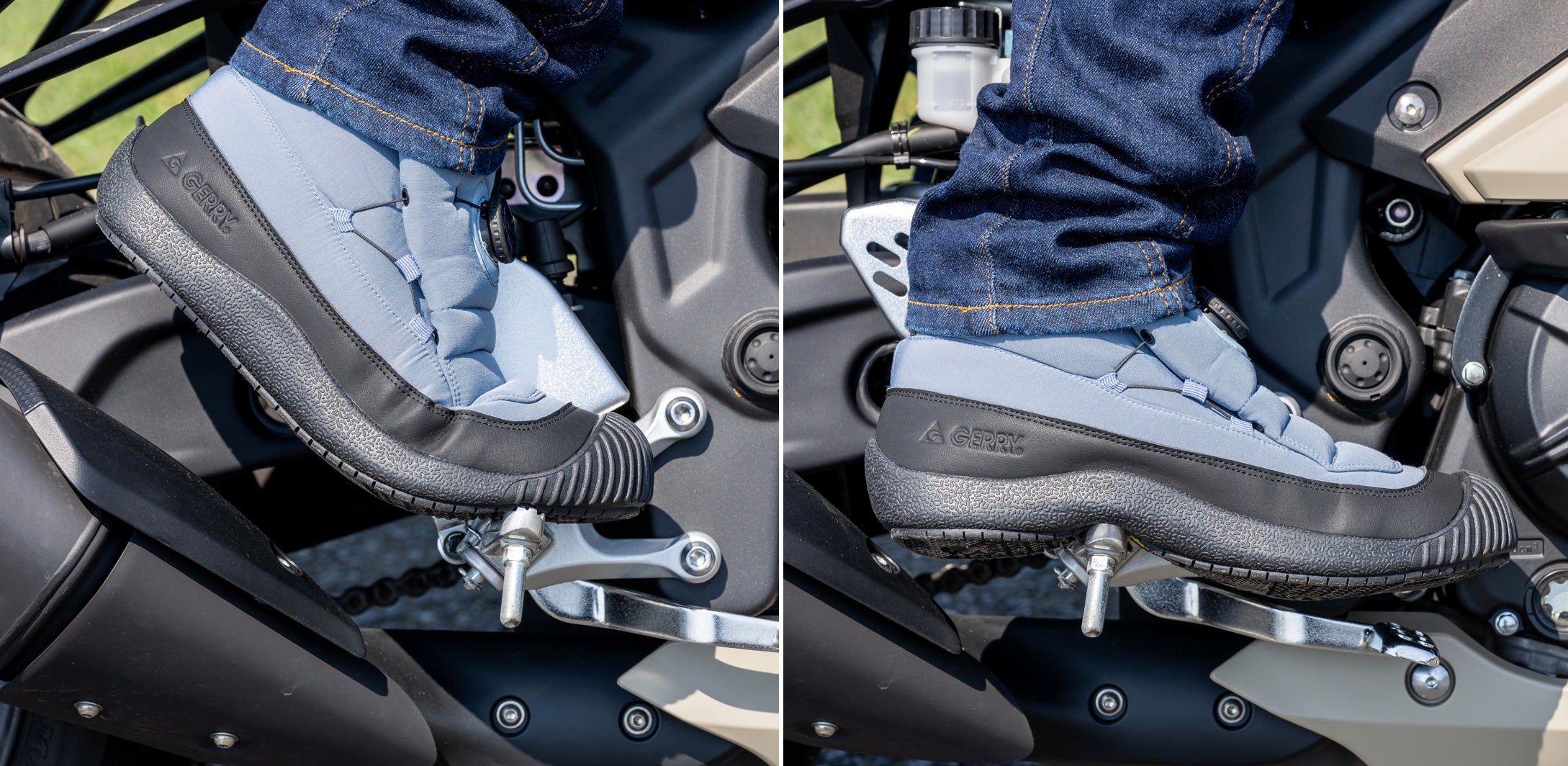 GERRYコラボ開発！アウトドアができる【バイク用シューズ】が完成！