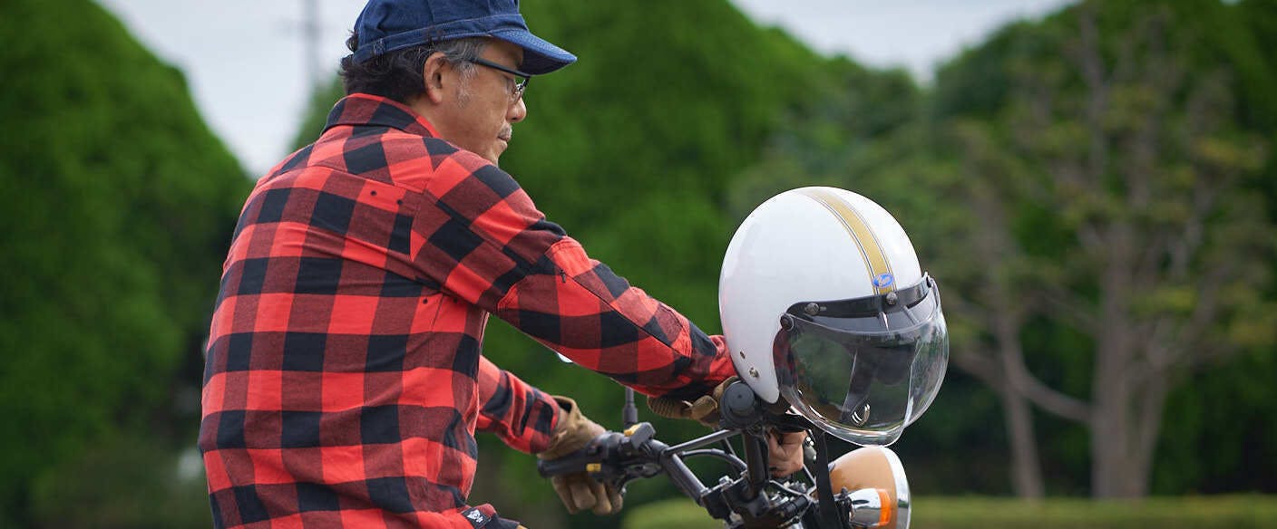 ライダーの声から生まれた！街を歩ける【ライダー専用チェックシャツ】が遂に完成！！