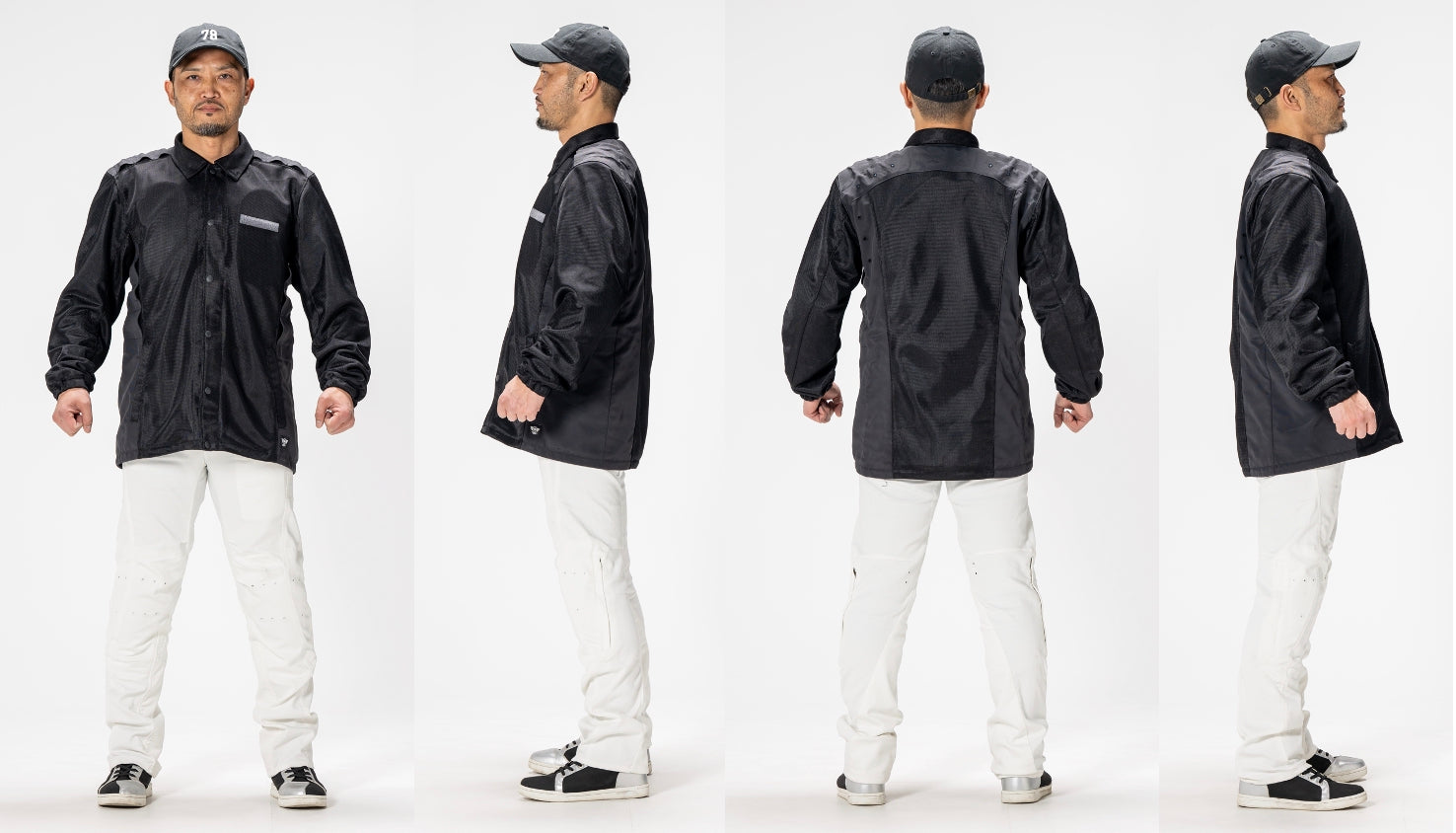 （第3期先行予約：4月30日まで）『エアインテーク化』で全方位360°走行風取り込み【空冷式コーチジャケット】がライダーの上半身を効率的に冷却する！