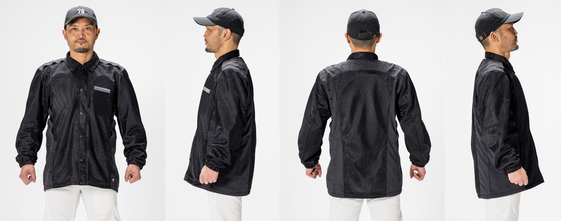 （第3期先行予約：4月30日まで）『エアインテーク化』で全方位360°走行風取り込み【空冷式コーチジャケット】がライダーの上半身を効率的に冷却する！