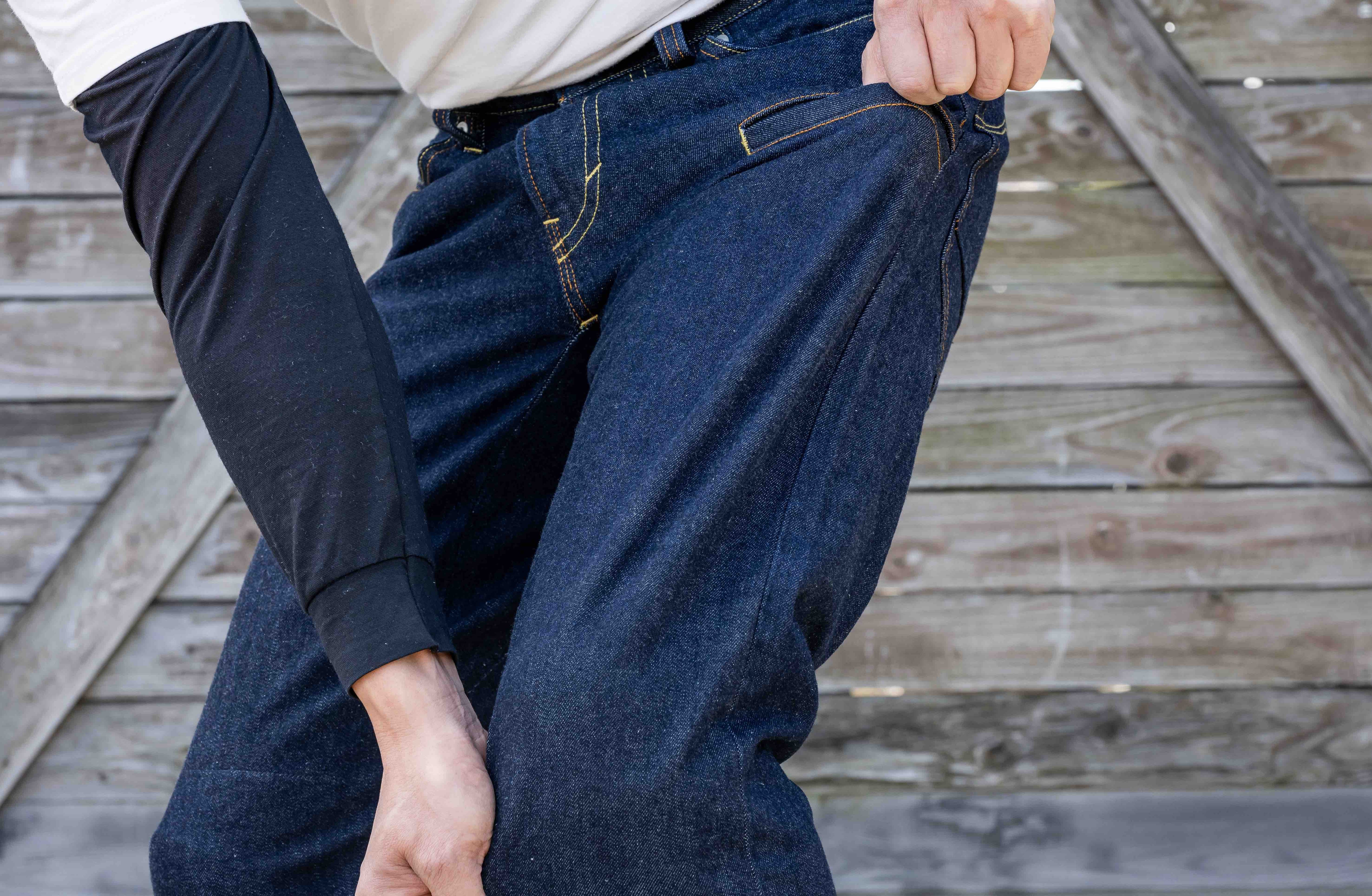 （第1期先行予約12月7日まで）バイクライフを刻み込め！「育成型バイク用ジーンズ」【赤耳】デニム採用【俺のジーンズ】が完成！