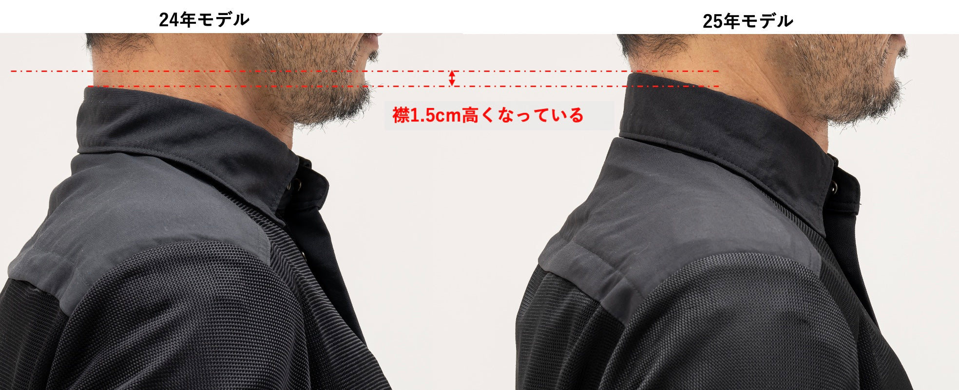 走行風を取り込む【空冷式シャツ】がライダーの声で実用的モデルチェンジ