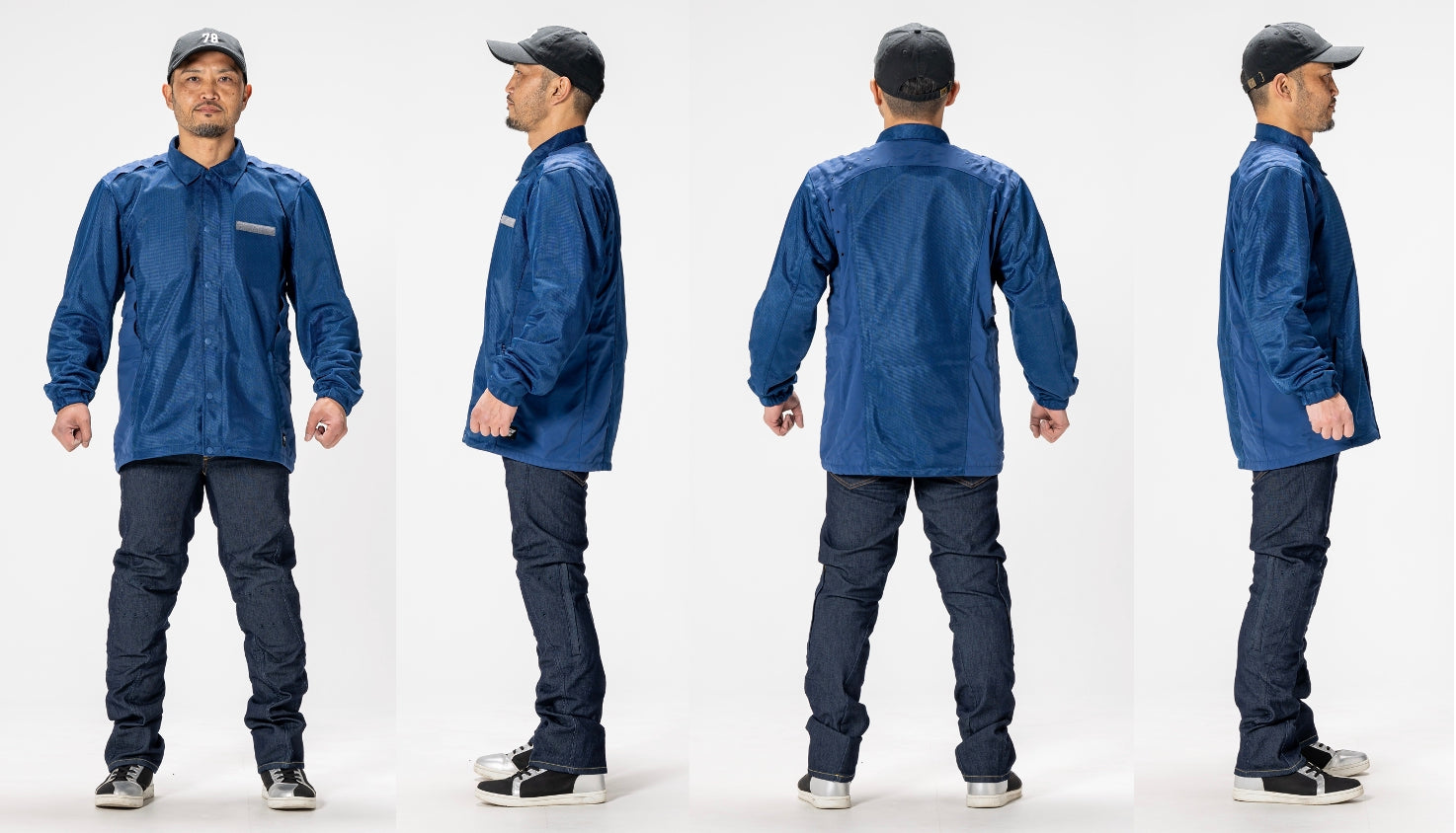 （第3期先行予約：4月30日まで）『エアインテーク化』で全方位360°走行風取り込み【空冷式コーチジャケット】がライダーの上半身を効率的に冷却する！