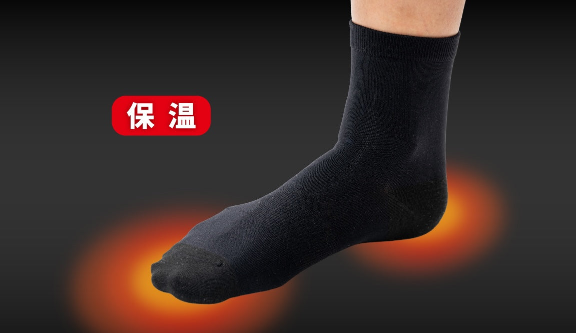 （10月6日出荷開始）ライダーの靴下二重履きが変わる！『吸湿発熱+3℃』『高保温性』薄くても暖かい二重履き専用【発熱保温インナーソックス】