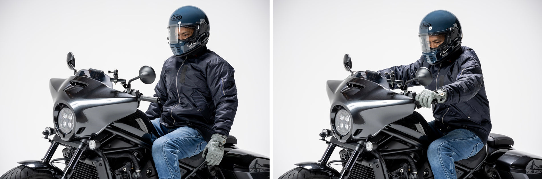 （第一期先行予約/10月13日まで）【着るコタツ】が冬のバイクライフを変える！「MAX+60℃」電熱シート搭載 ネオクラッシック防風電熱アウター【電熱MA-1】が遂に完成！