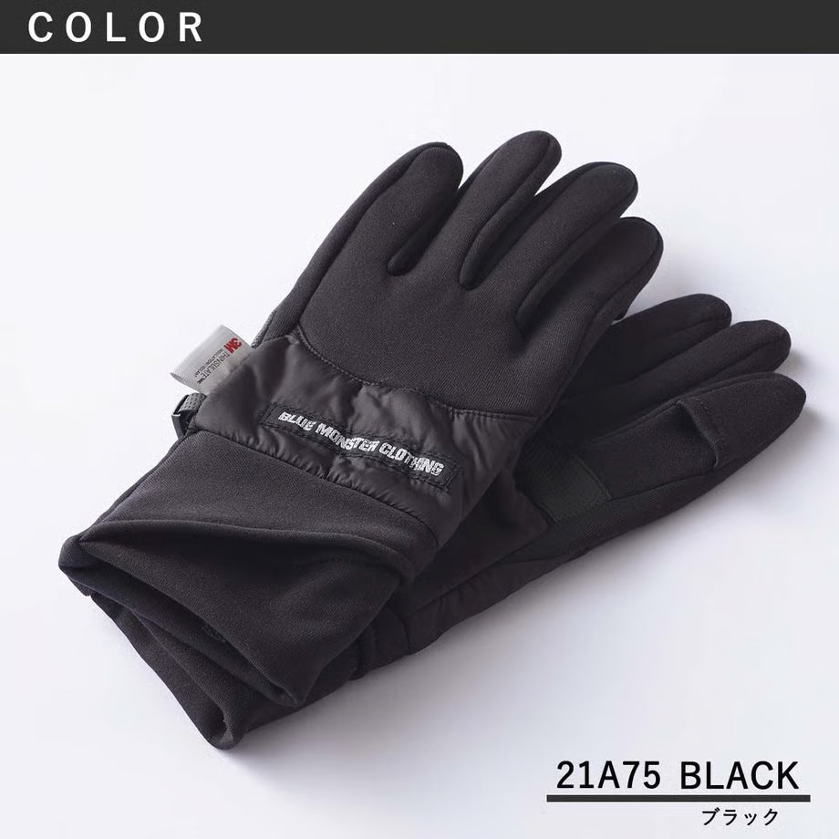 【時計が見れる】「3M発熱」「生スマホタッチ」BMCスマートグローブ（手袋） / URBAN 3M WARM GEAR GLOVE BLACK with THINSULATE / WG3M78