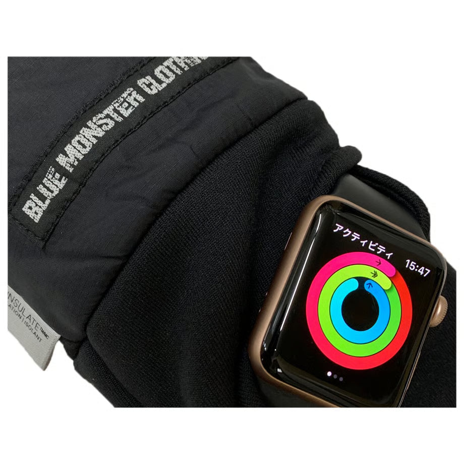 【時計が見れる】「3M発熱」「生スマホタッチ」BMCスマートグローブ（手袋） / URBAN 3M WARM GEAR GLOVE BLACK with THINSULATE / WG3M78