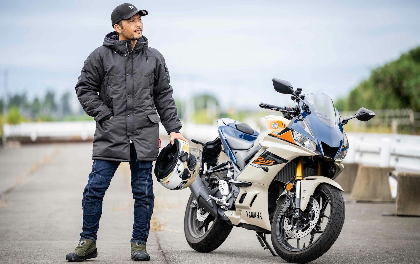 Colemanコラボ【着るテント】防風防寒バイク用アウターが完成！