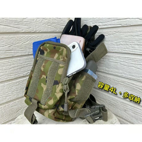 【ライダーレッグバッグ】自衛隊員も使用『容量4L』『多収納』『堅牢』『カスタム自由』/ STORMCROS LEGBAG（非官給品）