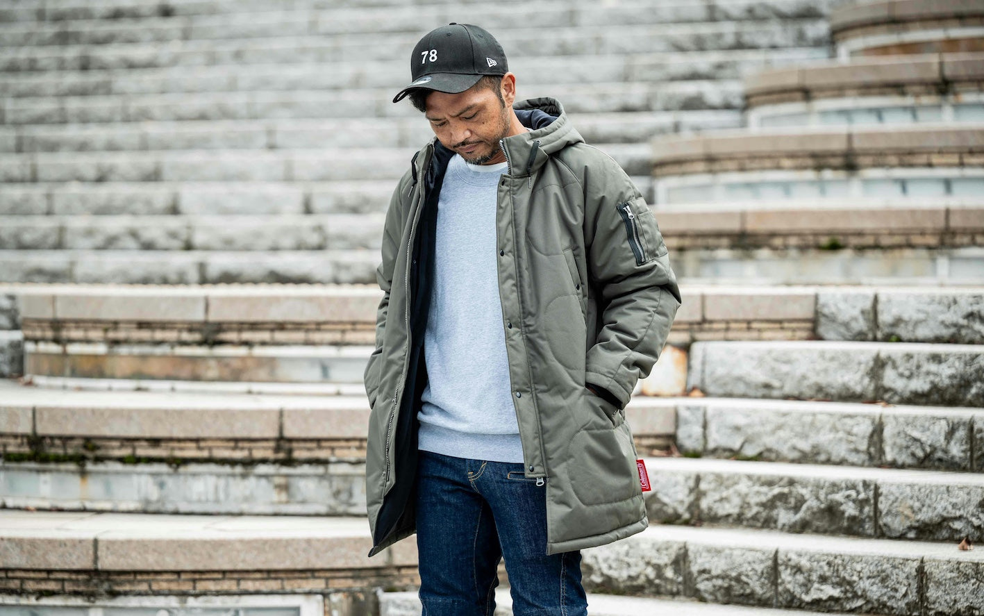 Colemanコラボ 着るテント 防風防寒バイク用アウター | BLUE MONSTER