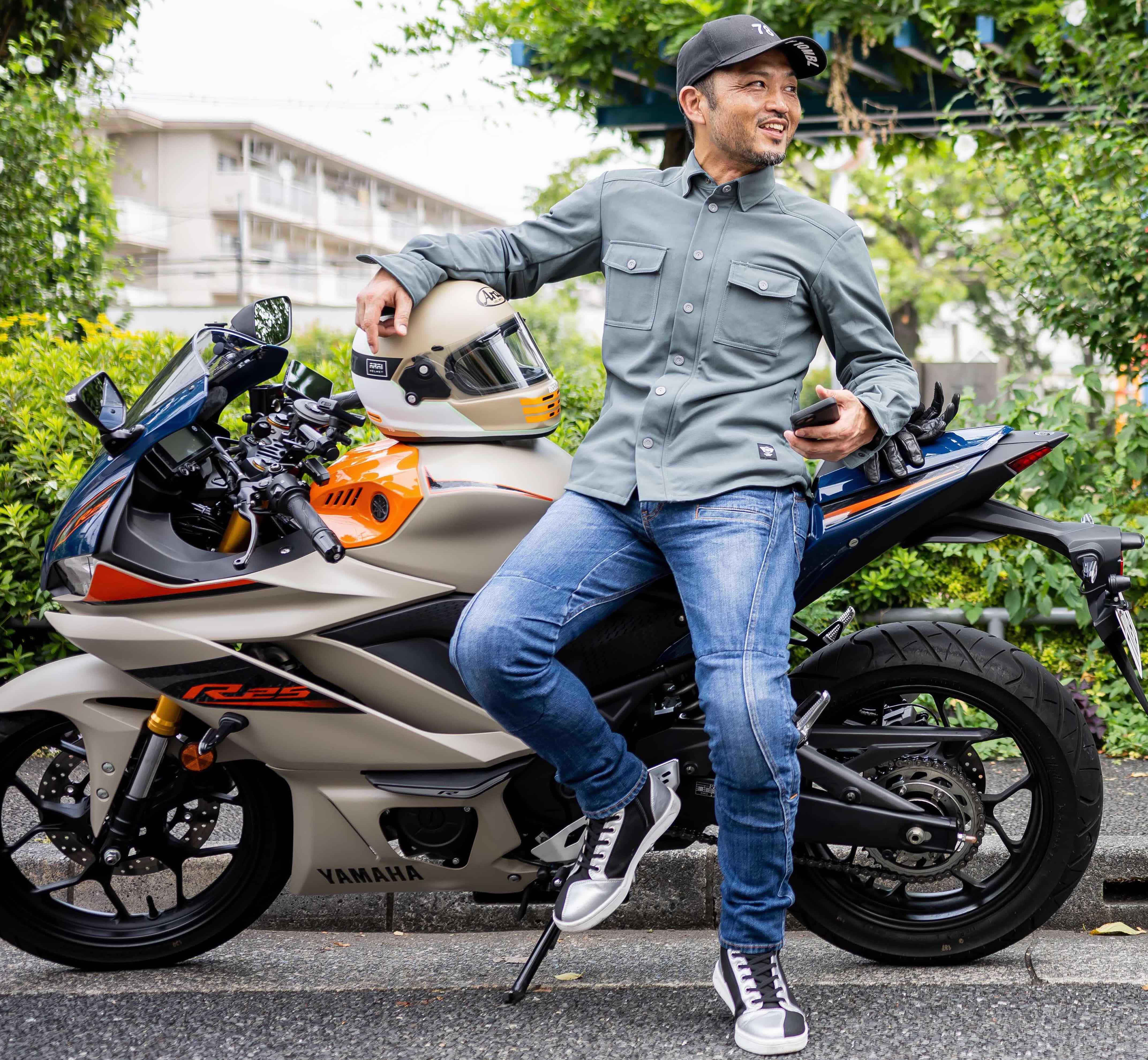 寒風に負けるな！『走行風を遮断する』ライダー専用【防風シャツ】が完成！
