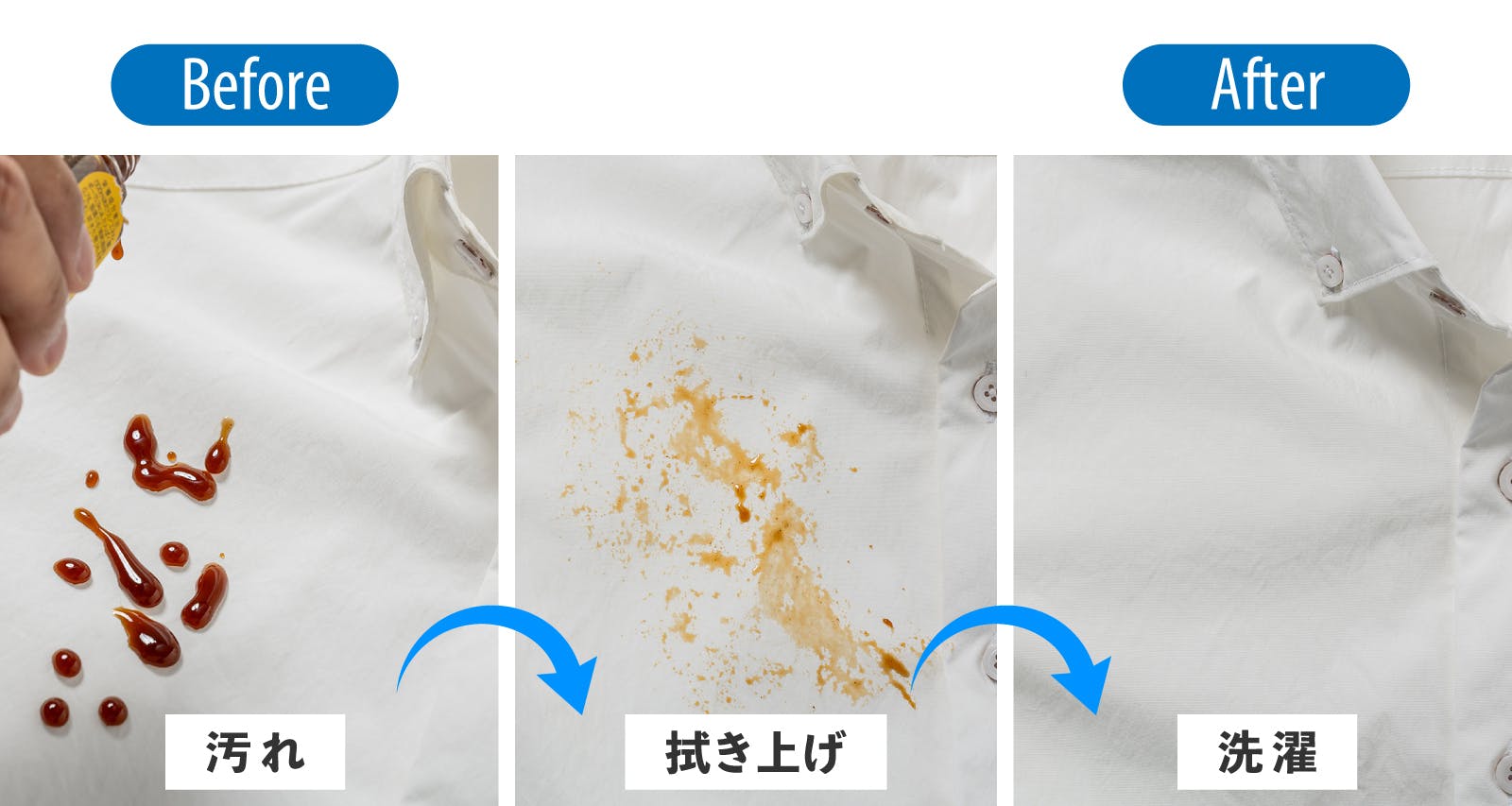 隠れ白シャツ難民を救う！日常の「5大汚れを防ぐ」驚愕の耐久防汚！【ガチ白シャツ】