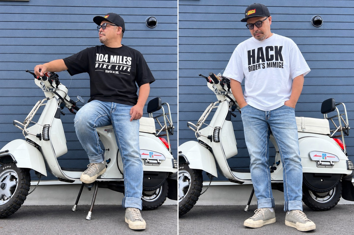 （EC限定アイテム）人気バイクYouTuber「モトラボ104」× BMC コラボT-Shirts 第一弾