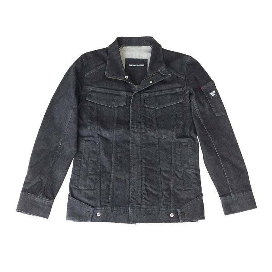 （立体構造）作業服 ストレッチデニム ライダージャケット レギュラーフィット/ BMC GT78-XX JACKET BLACK / U03GT