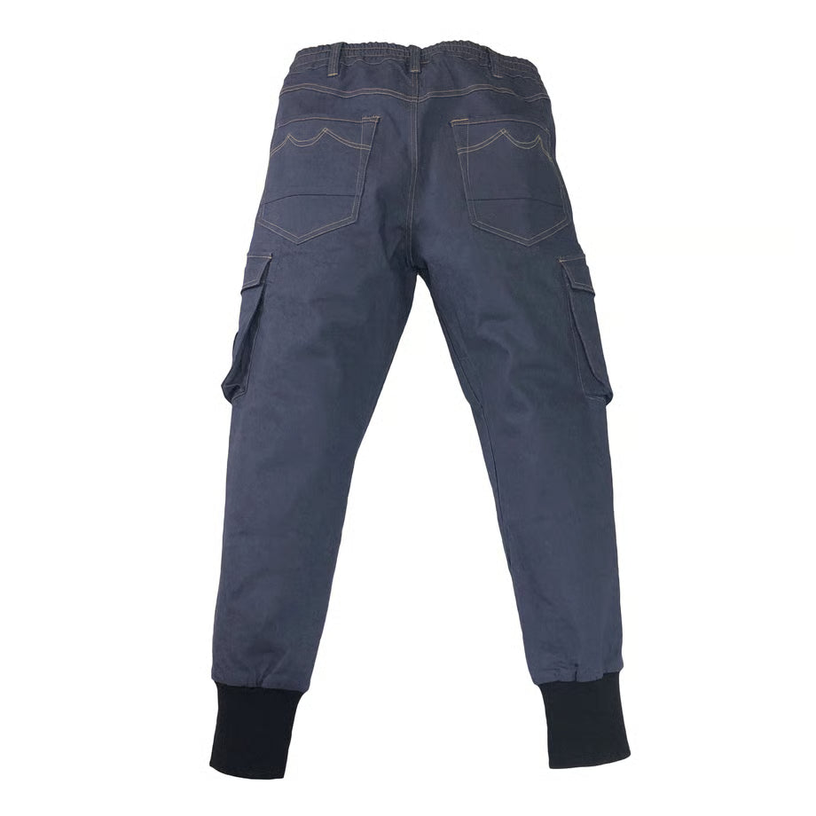 （色落ちしない＆脅威のストレッチ）大容量カーゴジョガーパンツ/ BMC MILITARY CARGO JOGGER BLUE&BLACK / JC78W-22A00,22A01
