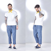 （サマーパンツ）シャンブレー ミラノベーカーパンツ / BMC  RUSH EASY MILAN PANTS ANKLE FADE /M78E1