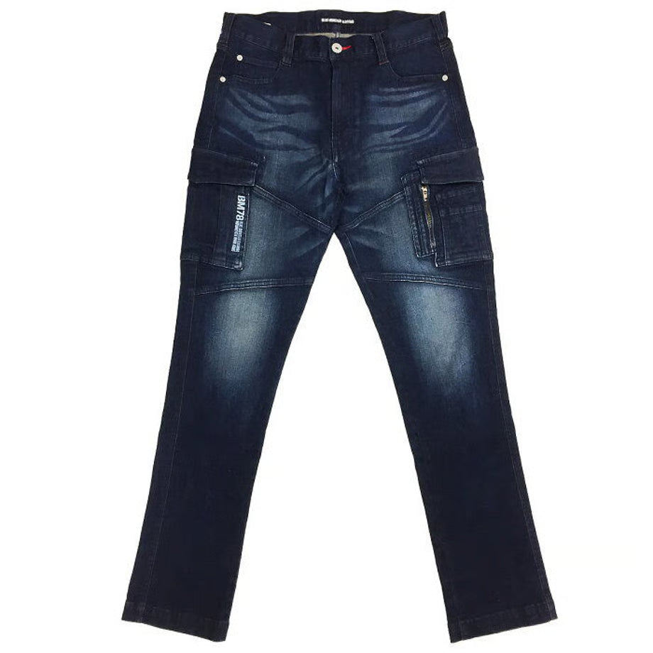 作業服 ストレッチデニム カーゴパンツ タイトフィット/ BMC URBAN CARGO PANTS DARK & LIGHT / C88W