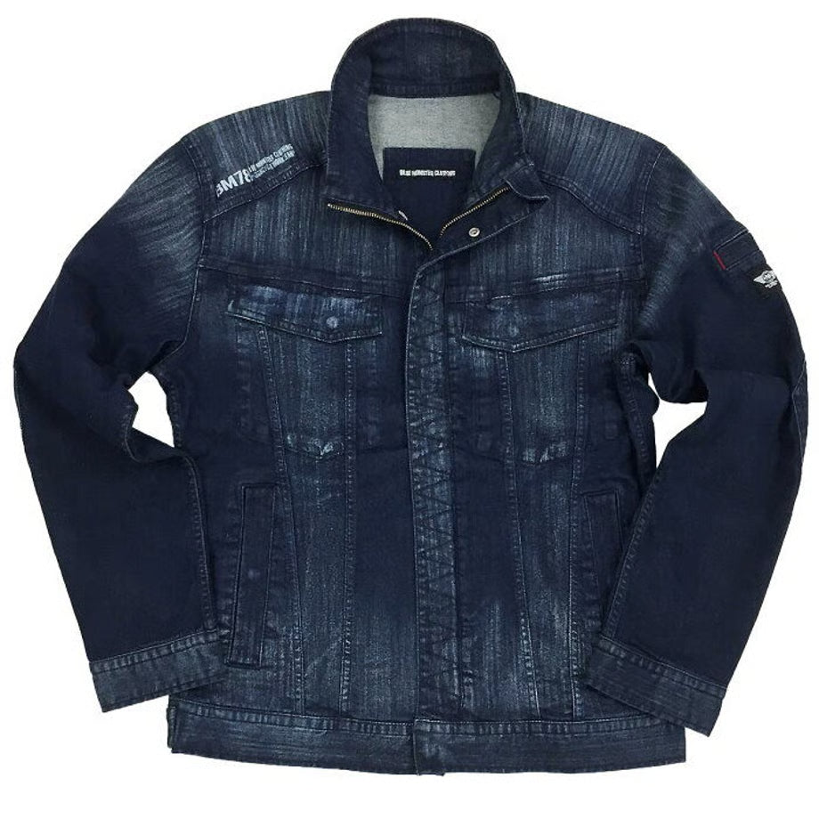 作業服 ストレッチデニム ジャケット レギュラーフィット/ BMC URBAN the 3rd JACKET DARK & LIGHT / U03W
