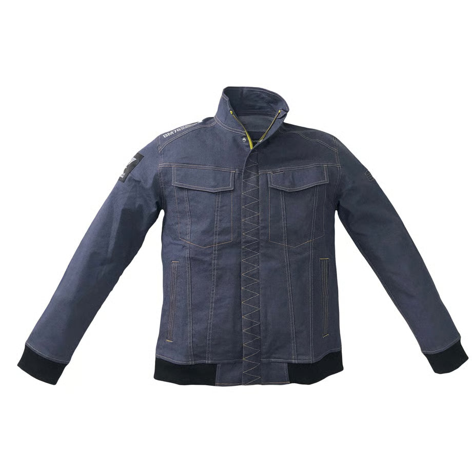 （色落ちしない＆脅威のストレッチ）働くジョグジャケット/ BMC URBAN the 3rd JACKET JOG BLUE&BLACK / JC03W-22A00,22A01