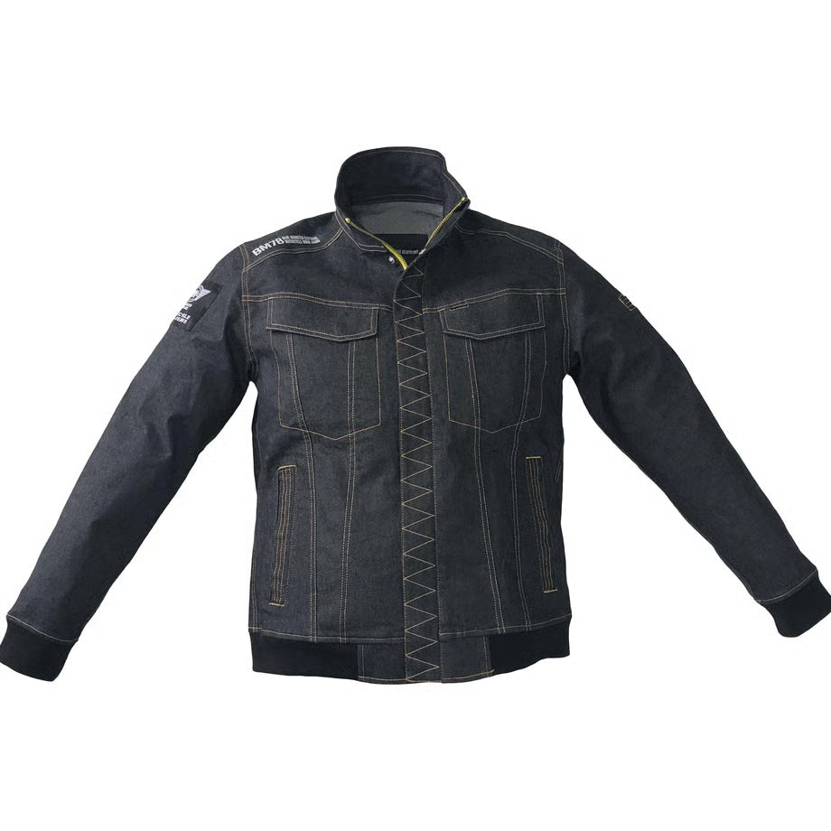 （色落ちしない＆脅威のストレッチ）働くジョグジャケット/ BMC URBAN the 3rd JACKET JOG BLUE&BLACK / JC03W-22A00,22A01