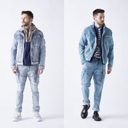 作業服 ストレッチデニム ジャケット レギュラーフィット/ BMC URBAN the 3rd JACKET VOLCANO & OCEAN / U03W