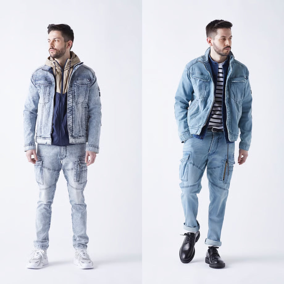 作業服 ストレッチデニム ジャケット レギュラーフィット/ BMC URBAN the 3rd JACKET VOLCANO & OCEAN / U03W