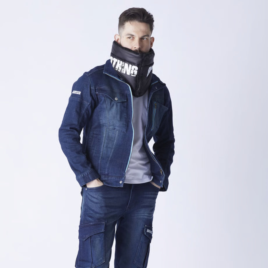 「完全防風」「発熱保温」BMCライダーネックウォーマー / URBAN  GEAR NECKWARMER BLACK with WINDGUARD / WNW78G