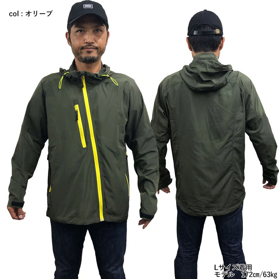 (ツーリングに最適)パッカブルで撥水！防風！超軽量！防シワ！高機能【サッとライダーパーカー】 / HM03P-22A004 , 22A021