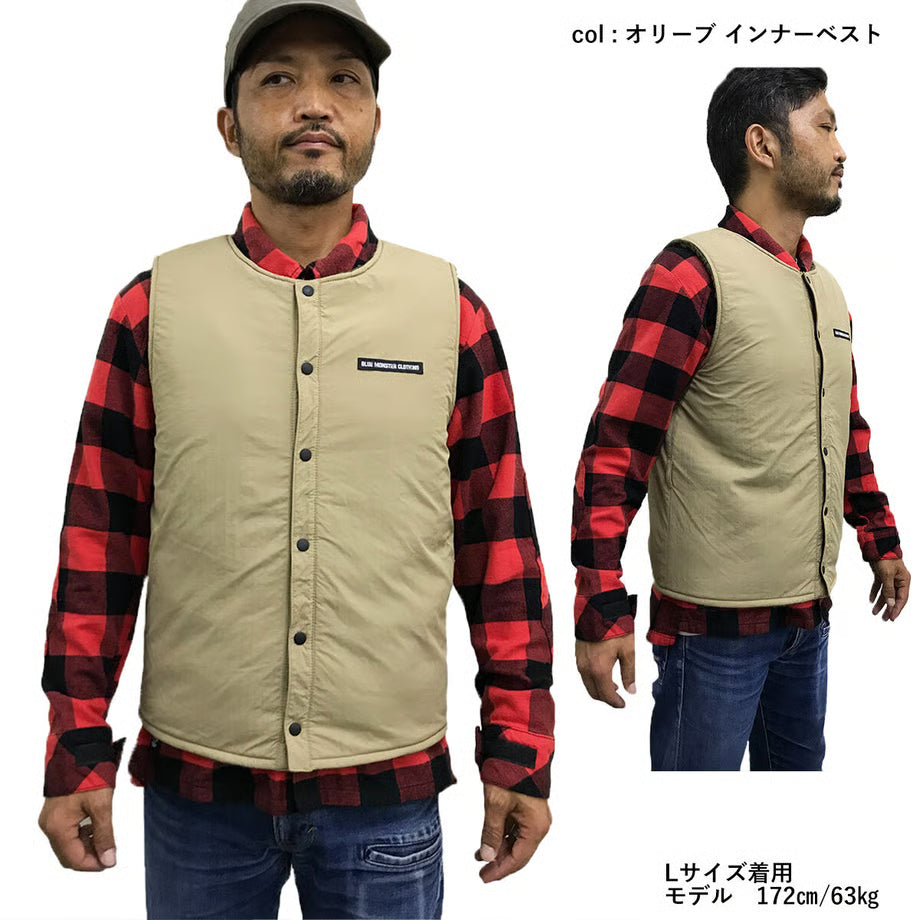 【バイク雑誌掲載】ライ【暖】ジャケット：風を遮る！保温力抜群！脱着インナー暖ベスト付き【もこもこライダージャケット】 / JM03SF-22A002 , 22A021