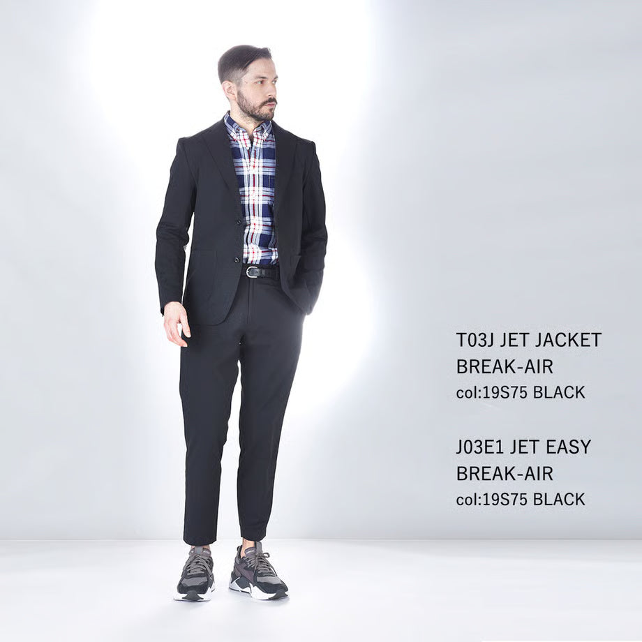 話題の【空冷式スーツ】セットアップ / (SET UP) BMC JET BREAK-AIR BLACK & NAVY & ASH GRAY / T03J&J03E1