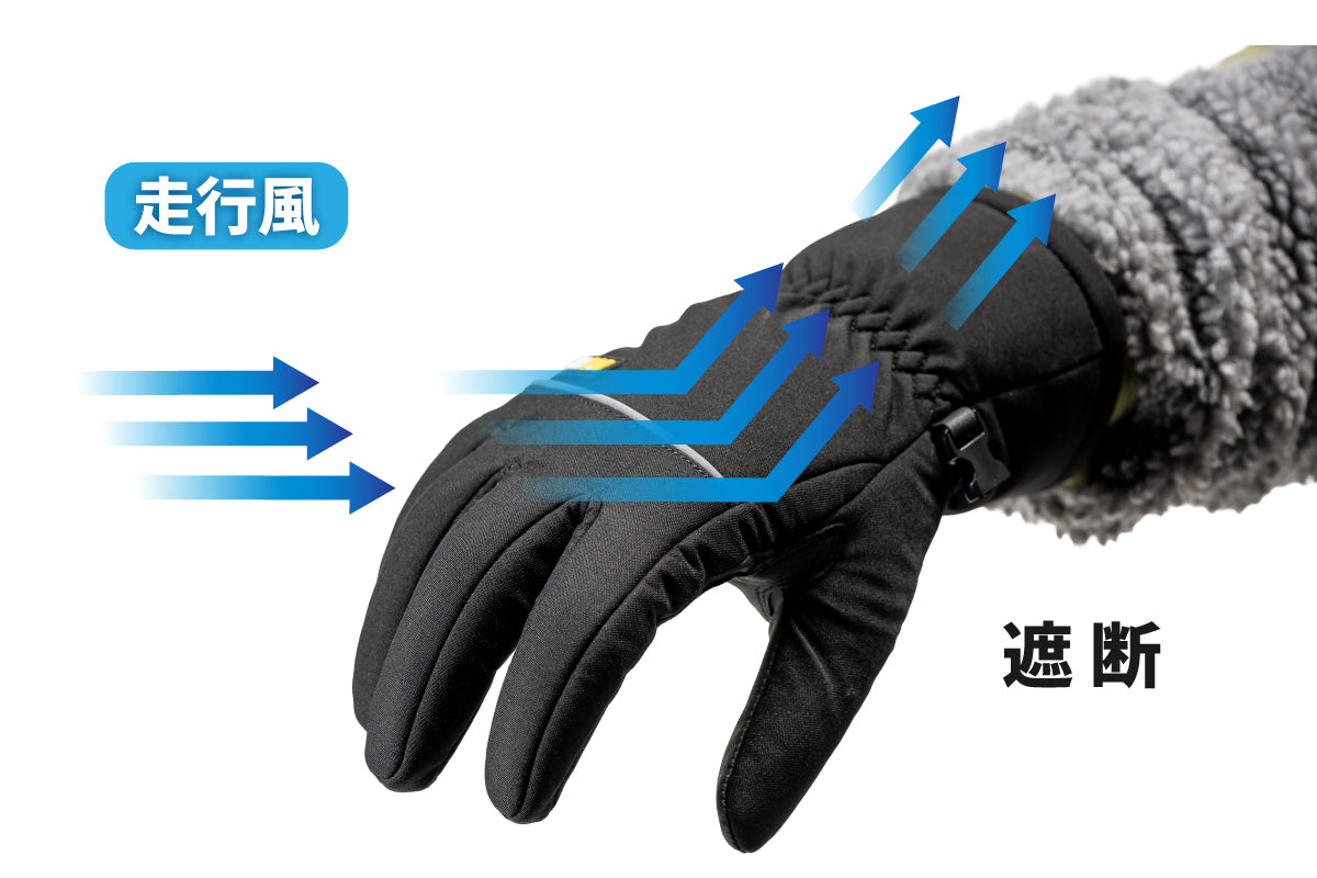 （第一期先行予約：8月31日まで）走行風を遮断する圧倒的【防風性能】と抜群の【保温性能】冬用バイクグローブの価値を覆す「グリップヒーター専用 防風グローブ・ボア」が完成！