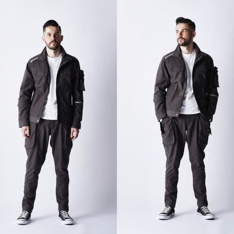 （コーデュラ cordura）作業服 ストレッチ 多収納ポケット付きジャケット レギュラーフィット/ BMC SKY PLAYER JACKET AMERICAN / U03SP