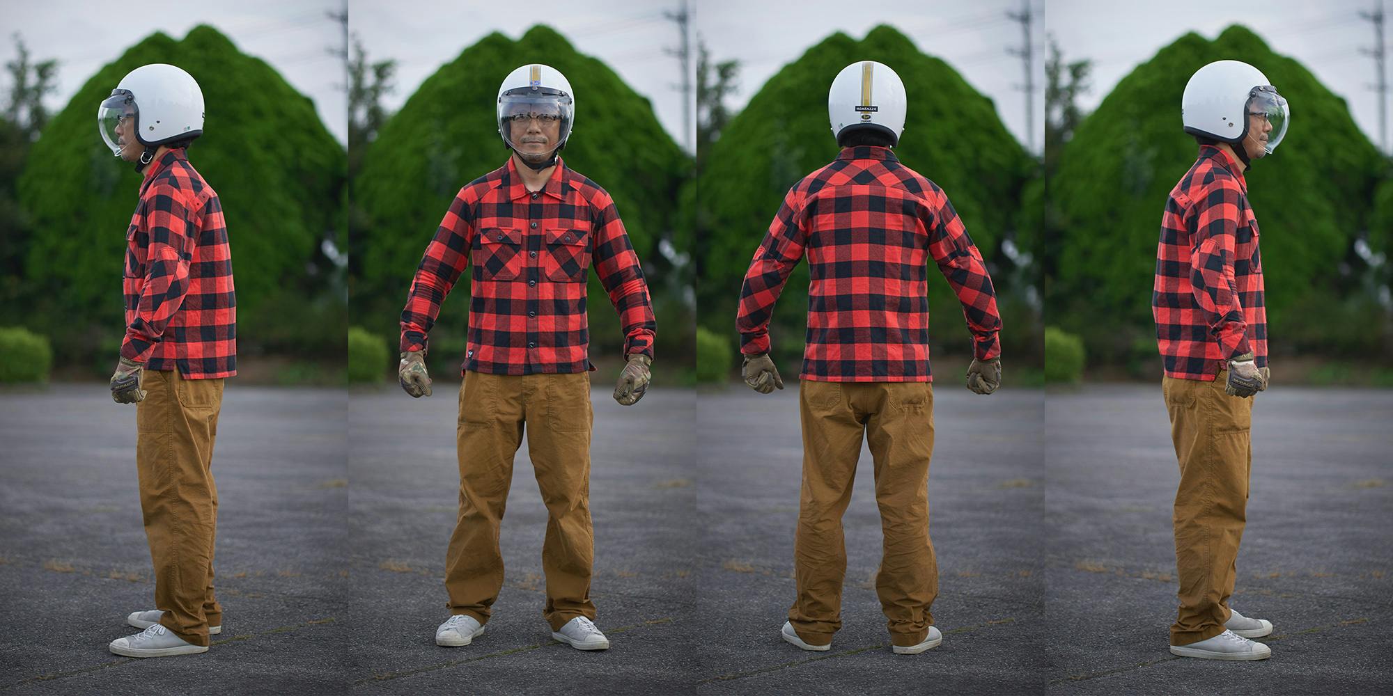 ライダーの声から生まれた！街を歩ける【ライダー専用チェックシャツ】が遂に完成！！